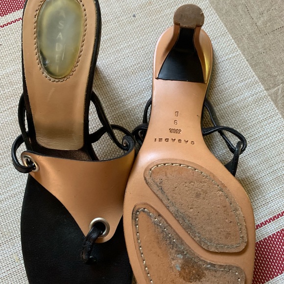 Casadei Black and Tan Heels - Picture 5 of 8